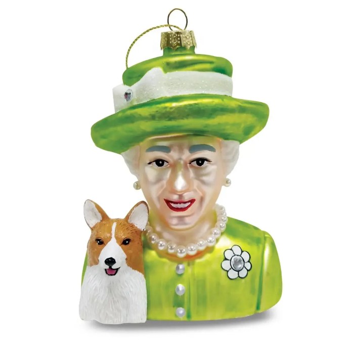 Queen elizabeth christmas ornament