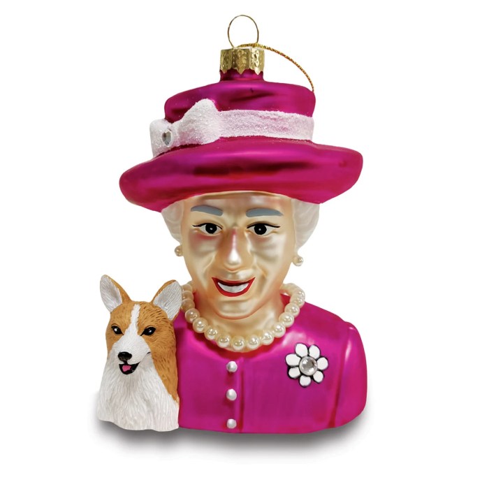 Queen elizabeth christmas ornament