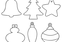 Christmas ornament outline printable