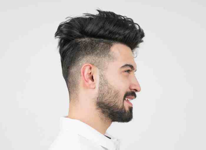 Men's hairstyle for thin straight hair