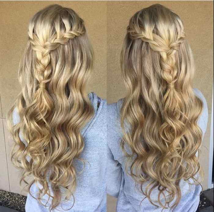 Elegant hairstyles wedding beautiful hair most elegantweddinginvites blog long flowrs deer pearl via half