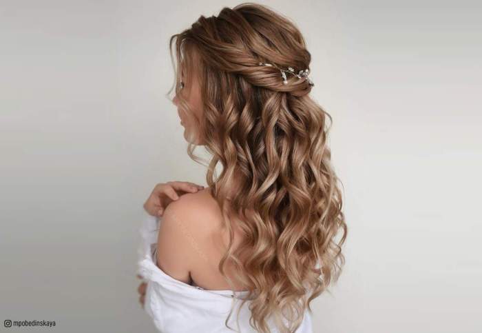 Length bridesmaid braid