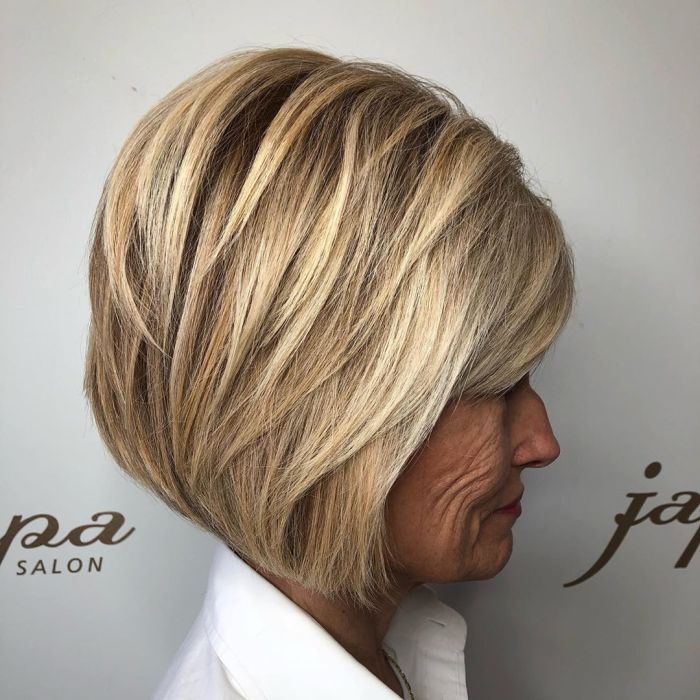 Hairstyles for short hair over 70