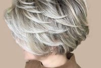 Feather cut hairstyle for short hair