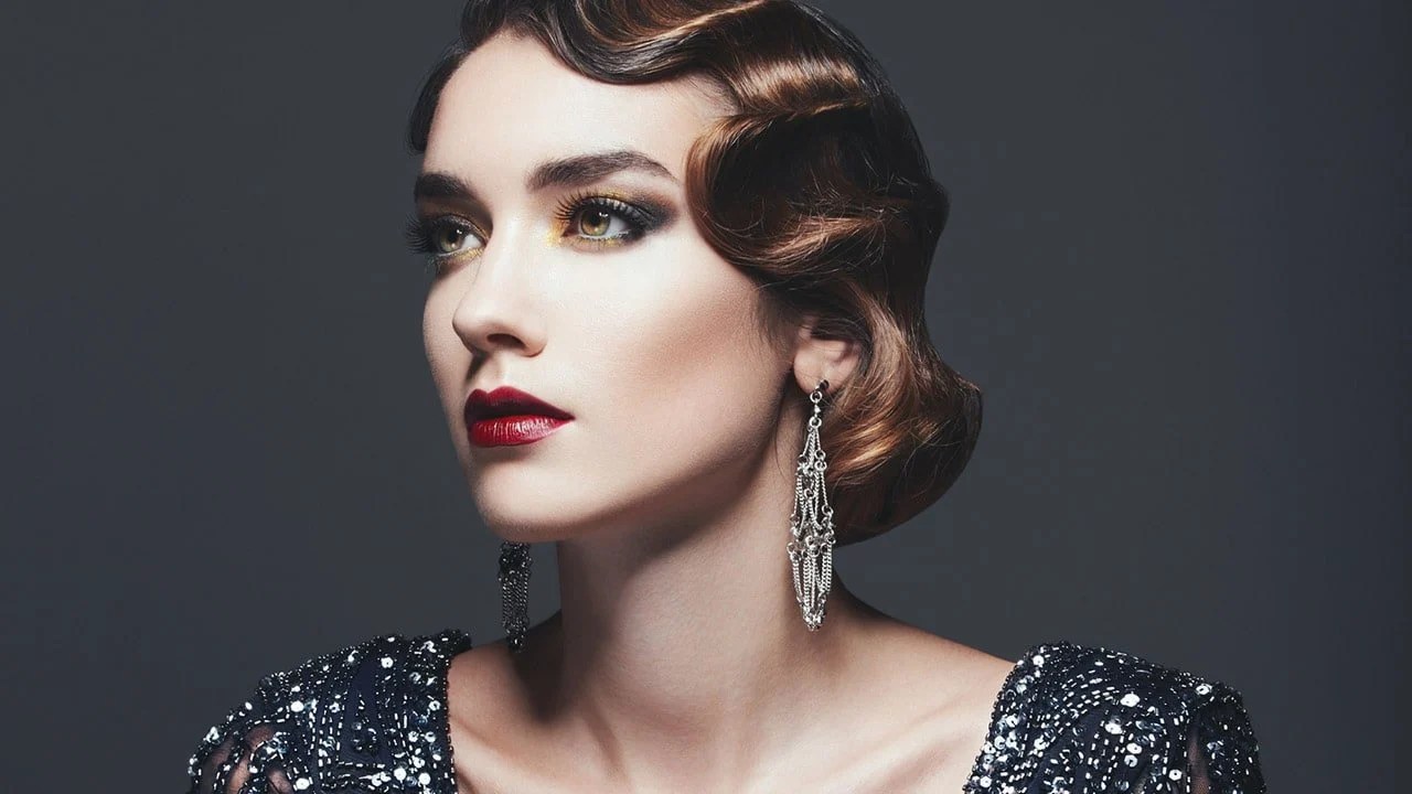 Flapper hairstyles for long hair