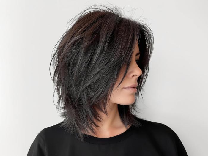 Medium length layered hairstyles for thin hair