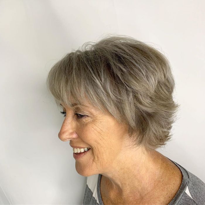 Hairstyles for short hair over 70